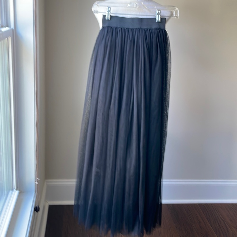 Long black skirt